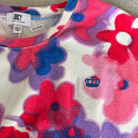 Juicy Couture Crop top Women's Crew neck Size L - Picture 7 of 11